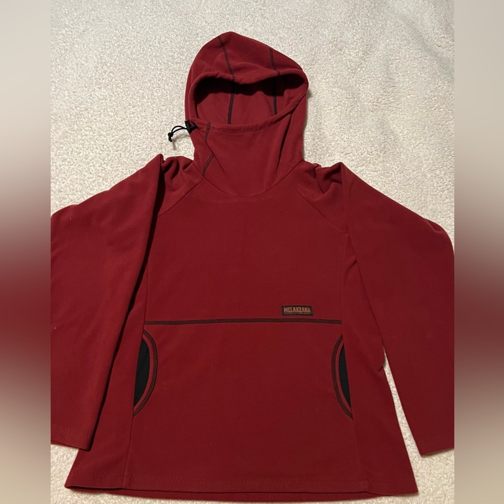 Melanzana Womens Wind Pro Hoodie Red, XS